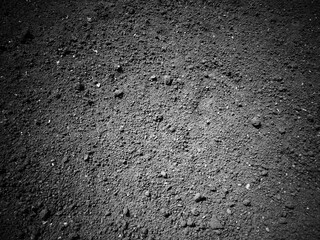 Black and white ground soil texture background