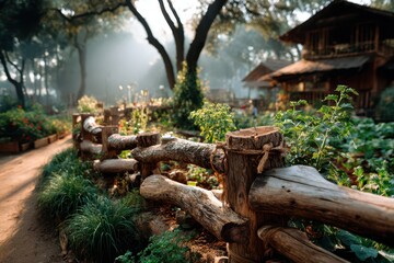 Organic vegetable garden banner
