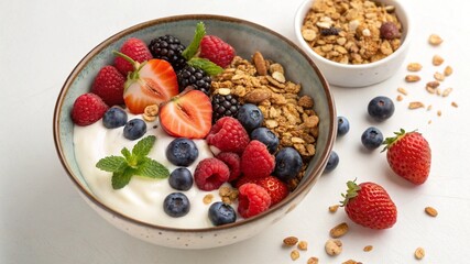 muesli with berries