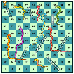 snakes and ladders board game stock illustration © MadeDirgaPepe