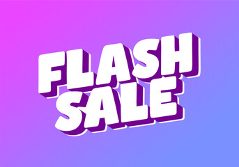 Vibrant Flash Sale text Graphic
