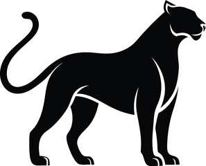 panther minimalist logo icon