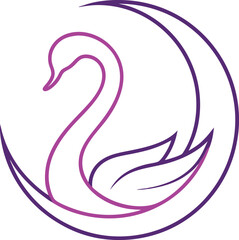 Swan Logo Vector Icon