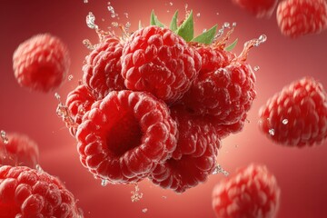  Rasberries explosion banner