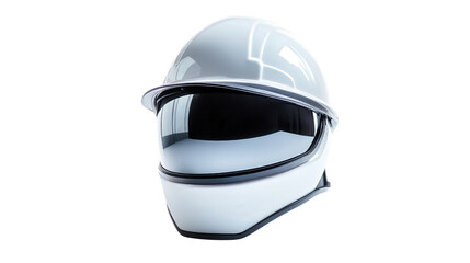 Fototapeta premium Smart construction helmet with visor, Transparent background, PNG file