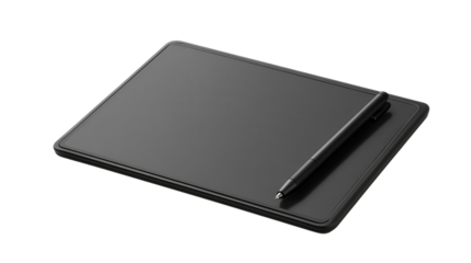 Smart writing pad for note digitization, Transparent background, PNG file