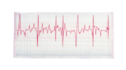 Smart EKG strip recorder, Transparent background, PNG file