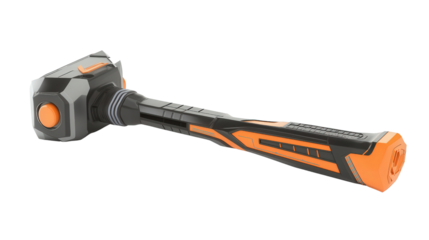 Smart hammer with impact sensor, Transparent background, PNG file