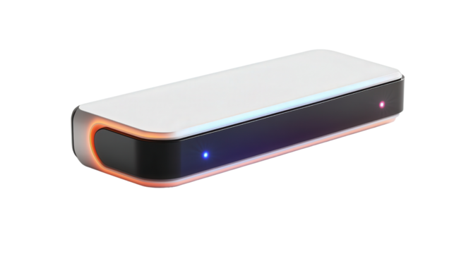 Smart home IR blaster component, Transparent background, PNG file - Powered by Adobe