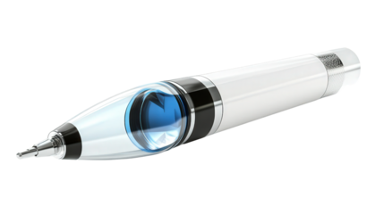 Smart refractometer for liquids, Transparent background, PNG file