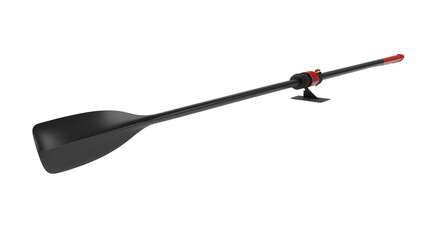 Smart rowing oar with power gauge, Transparent background, PNG file
