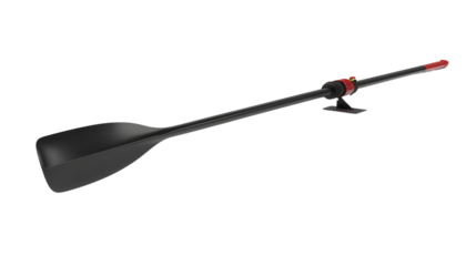 Smart rowing oar with power gauge, Transparent background, PNG file