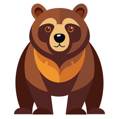 bear vector image on white background