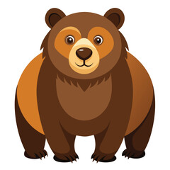 bear vector image on white background