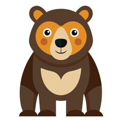 bear vector image on white background