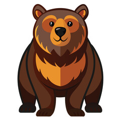 bear vector image on white background