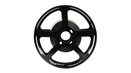 Smart tape reel with auto retract, Transparent background, PNG file