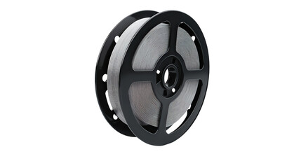 Smart tape reel with auto retract, Transparent background, PNG file