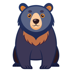 bear vector image on white background