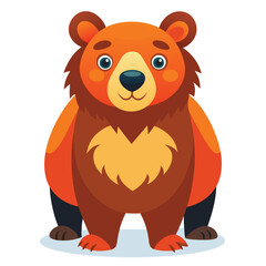 bear vector image on white background