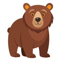 bear vector image on white background
