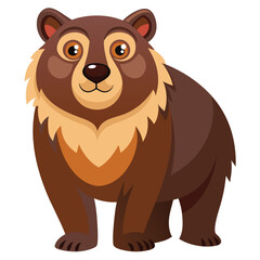 bear vector image on white background