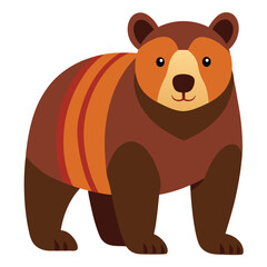 bear vector image on white background