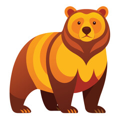 bear vector image on white background