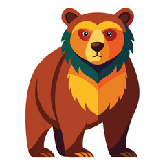 bear vector image on white background