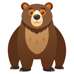 bear vector image on white background