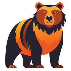 Fototapeta premium bear vector image on white background