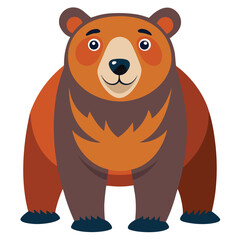 bear vector image on white background