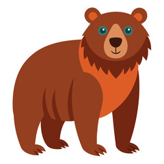 Fototapeta premium bear vector image on white background