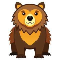 bear vector image on white background