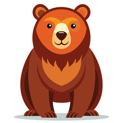 bear vector image on white background