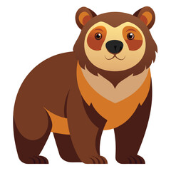 Fototapeta premium bear vector image on white background
