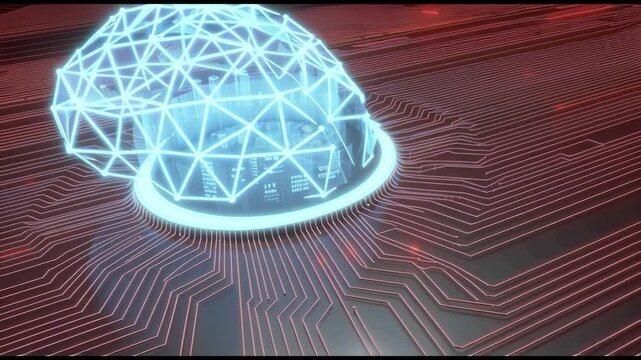 internet concept with binary code