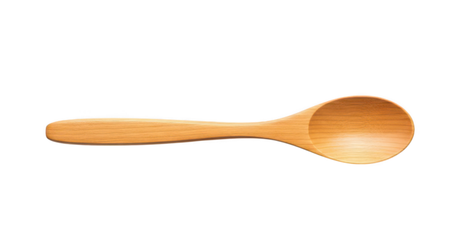 Wooden spoon isolated