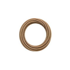 Beige folded blanket, isolated object on a transparent background
