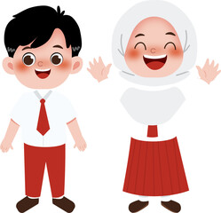 Happy student illustration