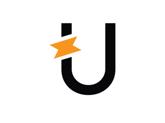 A dynamic and modern logo collection featuring bold letters A to Z integrated with a striking orange lightning bolt. Each monogram design symbolizes power, energy, innovation, and speed—ideal for bran