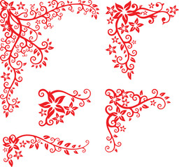 Beautiful flower art and mandala vector design