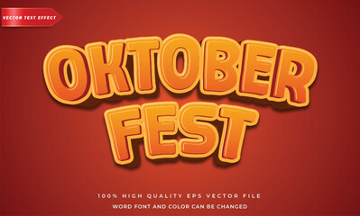 Oktoberfest 3d text effect