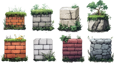 Stylized Forest Game Platform