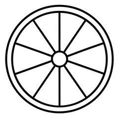 Fototapeta premium wheel on white background