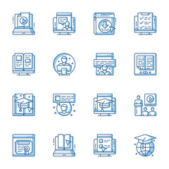 Colorful Icon Sheet | Flat Vector Icons for Web & UI Design

