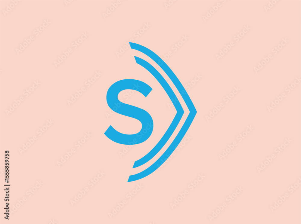 Fototapete a collection of sleek and modern monogram logos featuring the letter “s” in various abstract and geo