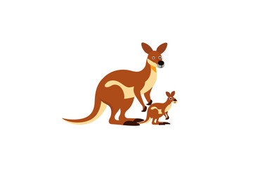 kangaroo with baby