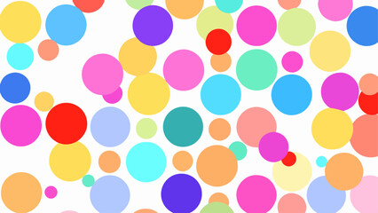 Background seamless pattern vector with cute pastel polka dots