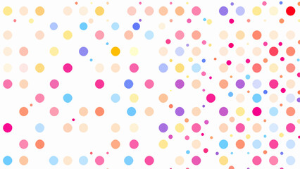 Multi color polka dot pattern background, colorful seamless polka dot patter.